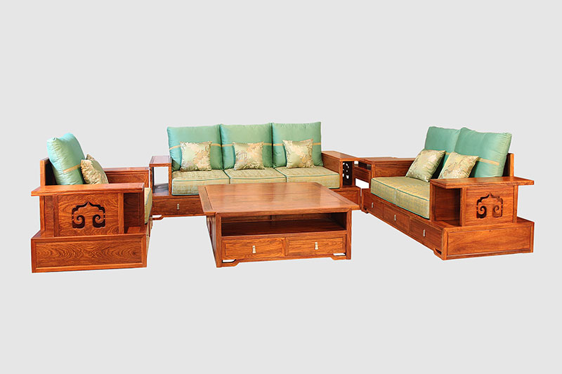 宁陕中式实木沙发简直太美了